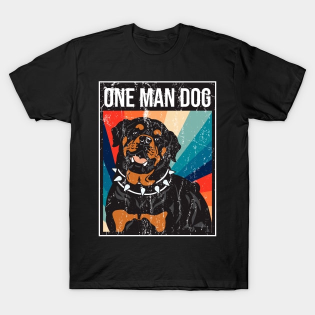 One man dog T-Shirt by ARTSYILA